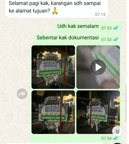Pengiriman Papan Bunga Selamat Papanggo