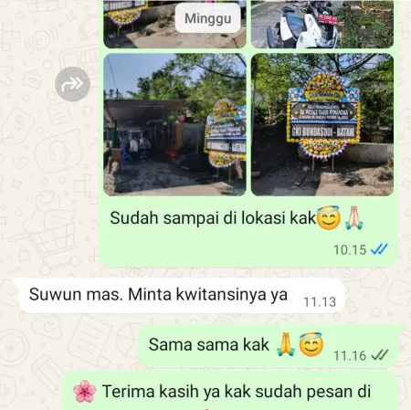 Pengiriman Papan Bunga Duka Papanggo