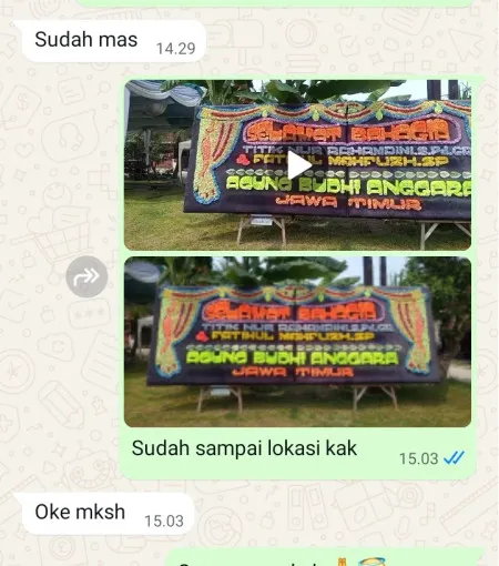 Pengiriman Papan Bunga Papanggo