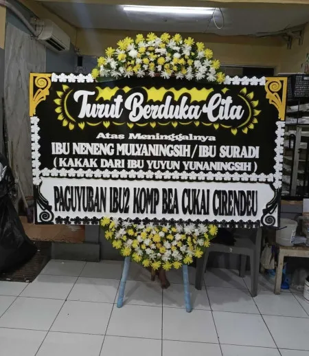 Papan Bunga Duka Papanggo